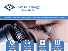 Tablet Screenshot of forensicpathconsultants.com